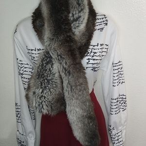 Faux fur wrap